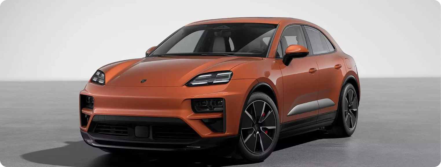 macan turbo ev exterior left front three quarter