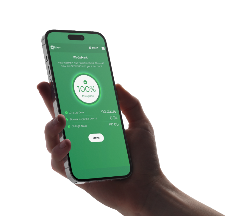 smartphone 14 in hand mockup perspective left