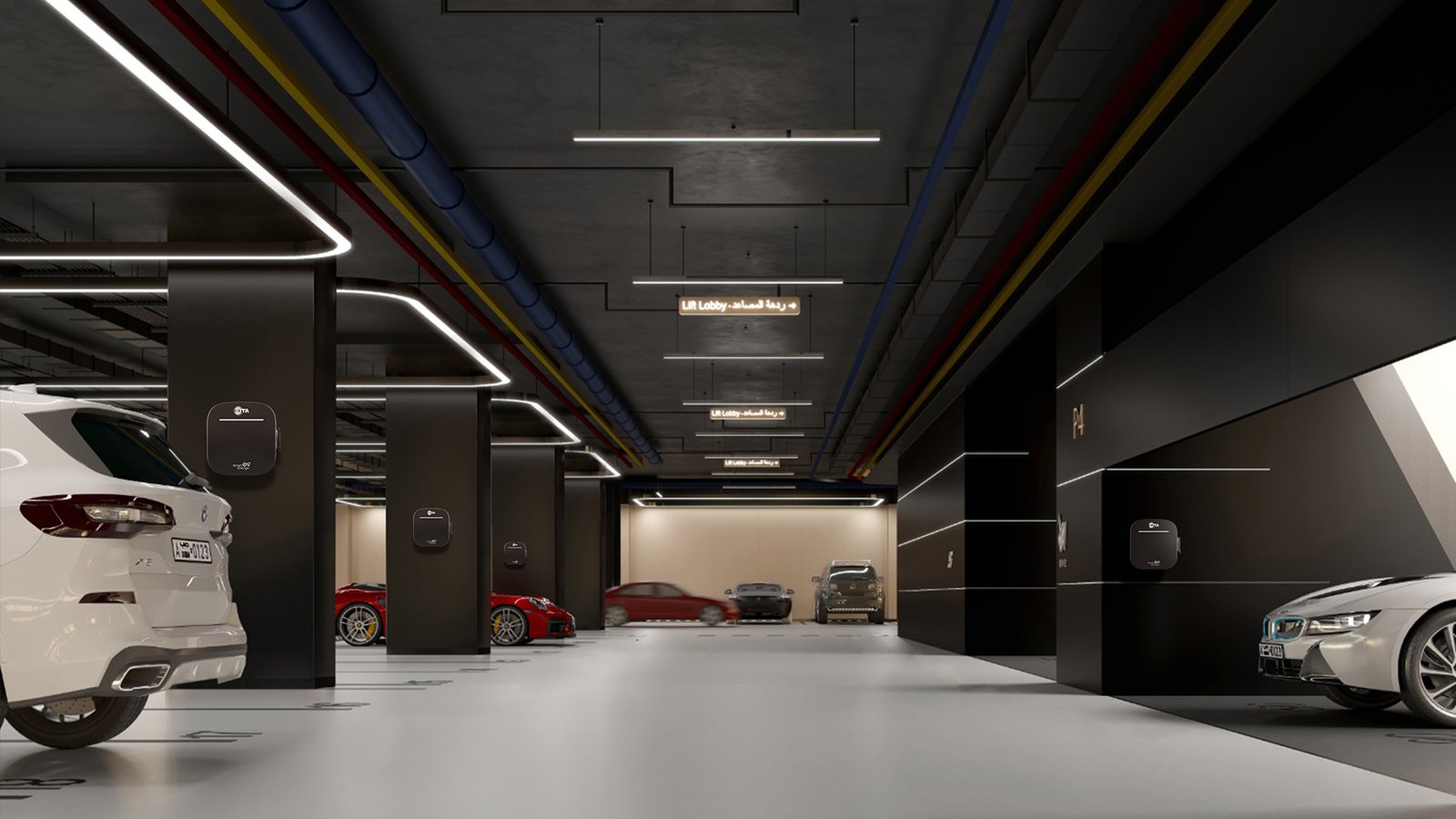 EV Charger Supplier in Pakistan: A Complete Buyer’s Guide 8 Public parking lot equipped by EV Charger Supplier in Pakistan