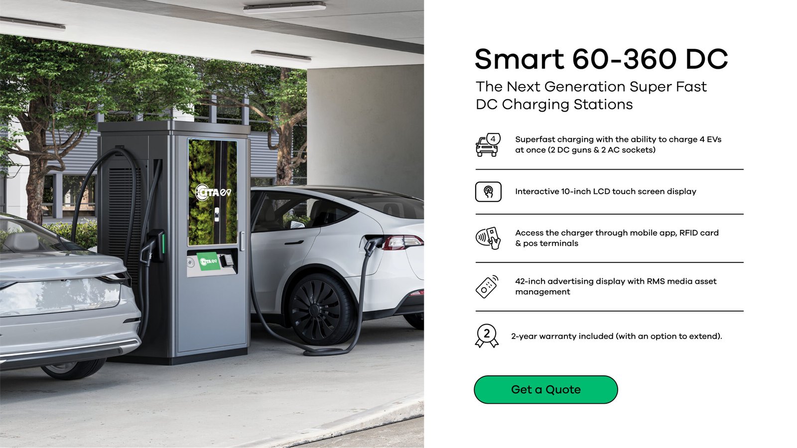 Smart 60 - 360 DC Ev charger in pakistan
